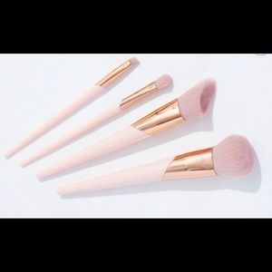 4-Pack Pink Makeup Brush Set Super Soft